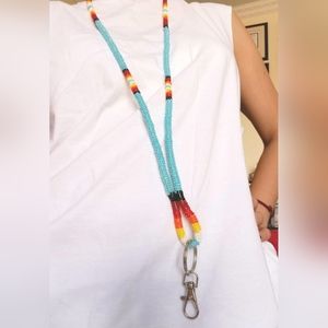 Handmade Beaded Lanyard